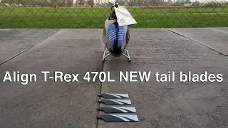 Align T-Rex 470L and NEW Align 74mm Tail Blades - Luca Pescante