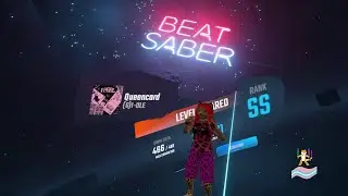 Pan Plays Beat Saber~ Queen Card~ Hard~ Rank SS~