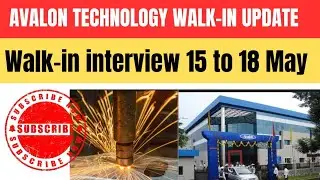 Avalon Technology Spot welding job update/CAREER COACH(தமிழ்)