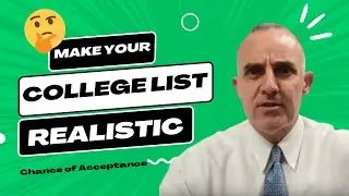 How To Build A Realistic College List and What To Do When Rejected