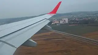 Austrian E195 landing in Vienna (LOWW) RWY34