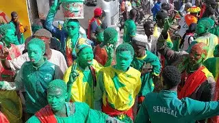 EN DIRECT , Caravane des lions dans les rues de Dakar