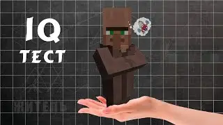Какой IQ ДЕРЕВЕНСКОГО ЖИТЕЛЯ в Майнкрафте?! IQ Тест МОБОВ ПРИКОЛЫ В МАЙНКРАФТ! - Minecraft IQ Test.