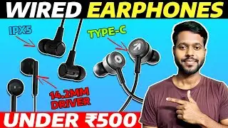 Best Wired Earphones Under 500 🔊 Best Earphones in India 2026 🔥Best Wired Earphone With 3.5mm Jack🔥