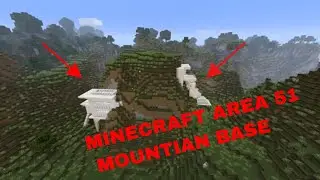 Minecraft AREA 51 MOUNTAIN SECRET MILITARY BASE BUILD