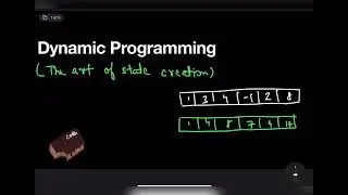 Approaching  a dynamic programming problem - part 1