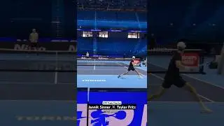 🔊 The sound. 👌 Practice point between Jannik Sinner and Taylor Fritz at the ATP Finals #tennis