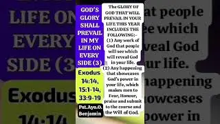 GOD'S GLORY SHALL PREVAIL IN MY LIFE ON EVERY SIDE (3)