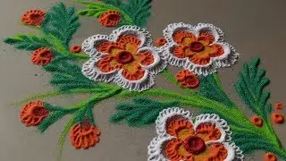 Easy QUICK creative rangoli for everyday By Bucketful creation