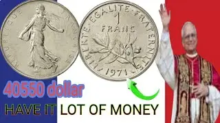 1971 France 1 Franc Coin Worth \$40,550? | Rare Dollar Mint Coin Explained!