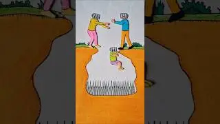 TV mother sacrifice her life #shorts #drawing #xyzart #skibiditoilet