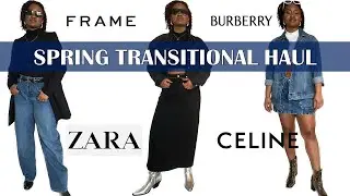 Spring Haul (Zara, Frame, Celine Triomphe Belt, Burberry Trench) + Don&rsquo;t Buy with Karma App!!