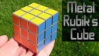 Aluminium Rubik's Cube (functioning metal puzzle)