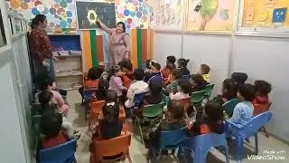 Our lil ones practiced letter recognition by feeding letters to our friendly monster....