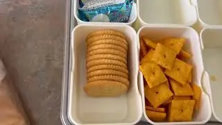 Snackle Box Container, Divided Serving Tray with Lid and Handle, Dishwasher Safety, Charcuterie Boar