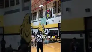 He ripped the rim off the backboard 😳