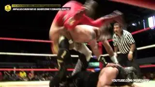 Impulso e Iron Kid vs Silver Star y Coraz&oacute;n Adicto, en Chilanga Mask/ERLL