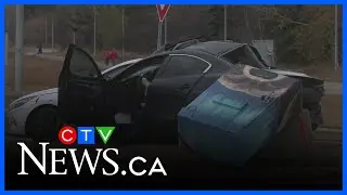 North Edmonton intersection open after serious 3-car crash Sunday
