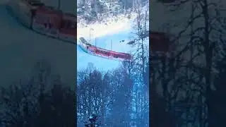 🔴Alpine train Switzerland  #shorts #switzerland #alps #train #lauterbrunnen #vlog