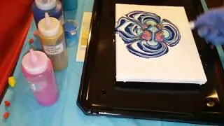 Bottle Bottom Blues With Ring Pour Center