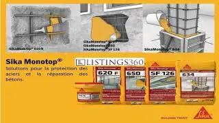 Gamme Sika monotop ciment de r&eacute;paration
