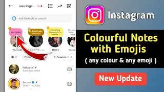 Instagram Colorful Notes with Emojis New Update 2025 | How to Change Instagram Notes Colour
