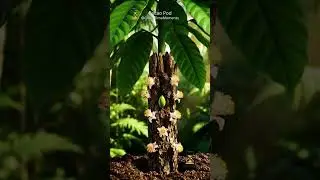 Chocolate grows on trees? 🍫🌳 Cacao Life Cycle #timelapse