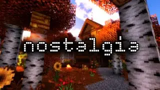 Autumn Nostalgia | Cozy Minecraft Cottage Ambience with Bees, Lanterns & Falling Leaves