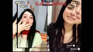 Sufi Gujratan vs Bisma with desi lesbian girl || Romantic Talk Tiktok live match 