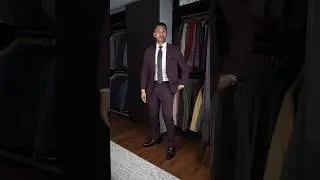 Styling a Burgundy Suit || GRWM
