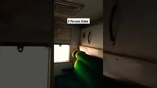 2 Persons Cabin of AC Sleeper with attached Toilet Pakistan Railways #shorts #acsleeper #cabin