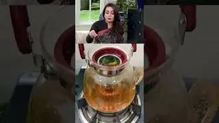 😮Sadia Imam ki secret green tea ☕ ki recipe|how to make tea| #shorts​ #youtubeshorts​ #viralvideo​