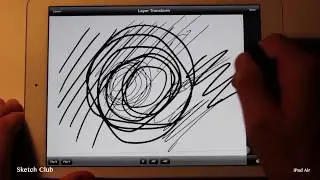 Sketch Club drawing app speed test on iPad Air vs iPad 3