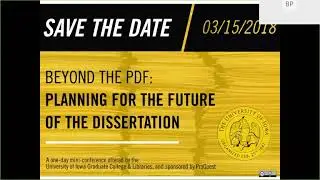 Beyond the PDF: Evolving ETD Practices and Policies to Support the Next Generation of Student Work