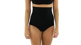 Penbrooke Solid Ultra High Waist Pant Bottom | SwimOutlet.com