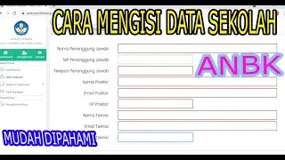 CARA MUDAH INPUT DATA SEKOLAH DAN PROKTOR, TEKNISI ANBK 2021