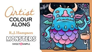 🎃 Monsters - 'Dental Hygiene' Colour Along Halloween Special 🎃