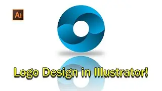 Circle Logo Design Using Gradient Tool in Adobe Illustrator!