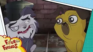 🐶 The Street Dog&rsquo;s Adventure and more episodes! | Four and a Half Friends | Cartoons for Kids