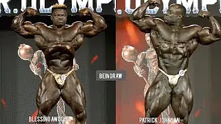 Blessing Awodibu VS Patrick Johnson Comparison at Mr. Olympia #blessingawodibu #olympia