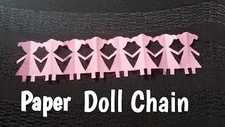 How To Make Paper Doll Chain || Paper Doll Chain || Paper Doll Chain By Crafter Swarupa