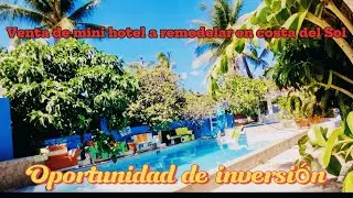 Inversión en Playa Costa del Sol 🌊 Rancho con Restaurante y Habitaciones | El Salvador