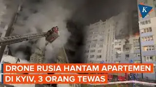 Drone Rusia Hantam Apartemen di Ibu Kota Kyiv Ukraina, 3 Orang Tewas