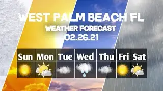 Weather Forecast West Palm Beach, Florida ▶ West Palm Beach weather Forecast 02/26/2021