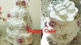 # babygifts, #nappycake Newborn baby gift idea/ easy way to make Nappy cake #Tina'svlogsinuk
