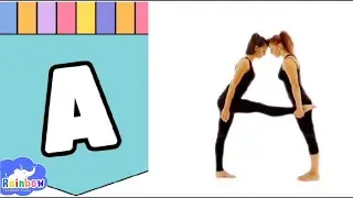 Human alphabet | Learning ABC for kids | ABC flashcards for Toddlers