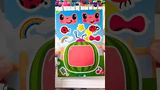 COCOMELON! DIY Make a Face Stickers 🍉