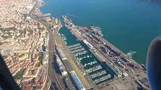 Lądowanie w Lizbonie z podejściem nad oceanem/Landing in Lisbon with an approach to the ocean