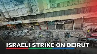 Damaged building, emergency services seen at site of Israeli strike on Beirut | ABS-CBN News