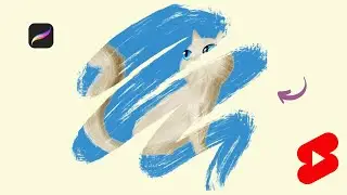 TIKTOK ART REVEAL TRICK in PROCREATE #Shorts